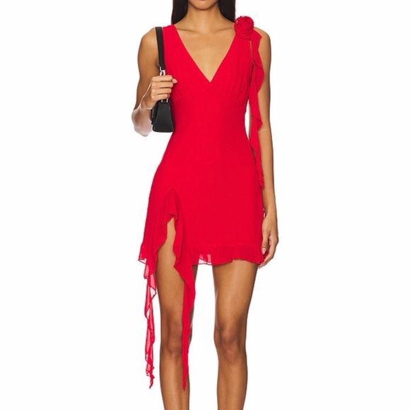 REVOLVE Dresses & Skirts - More to Come Elegant Red Dress by REVOLVE